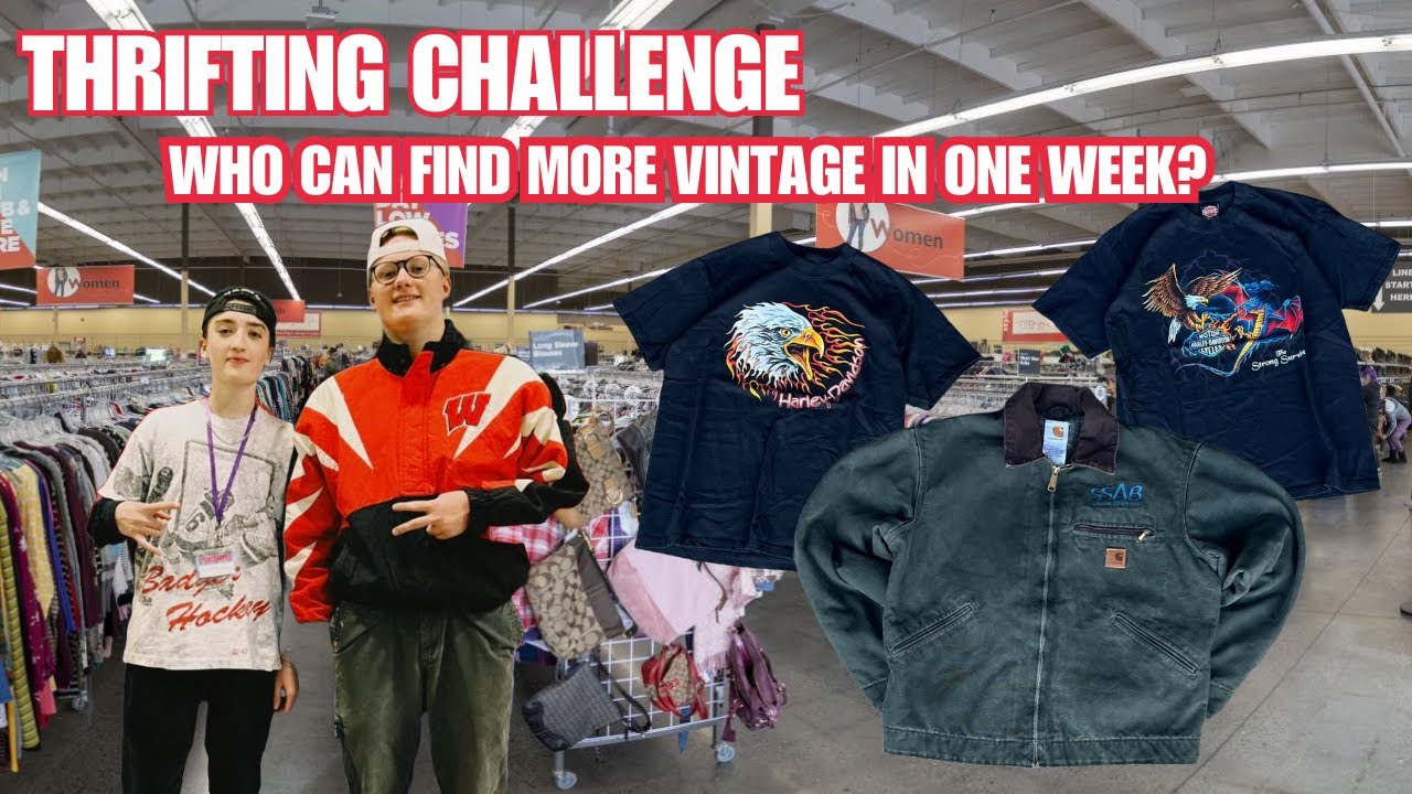 Thrifting Challenge: Who Can Find More Vintage In One Week?!