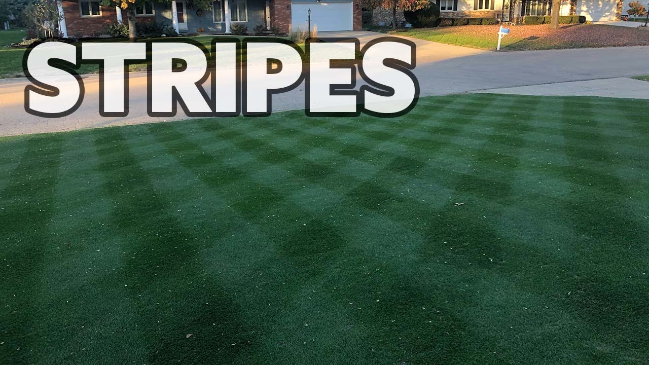 How to get perfect lawn stripes