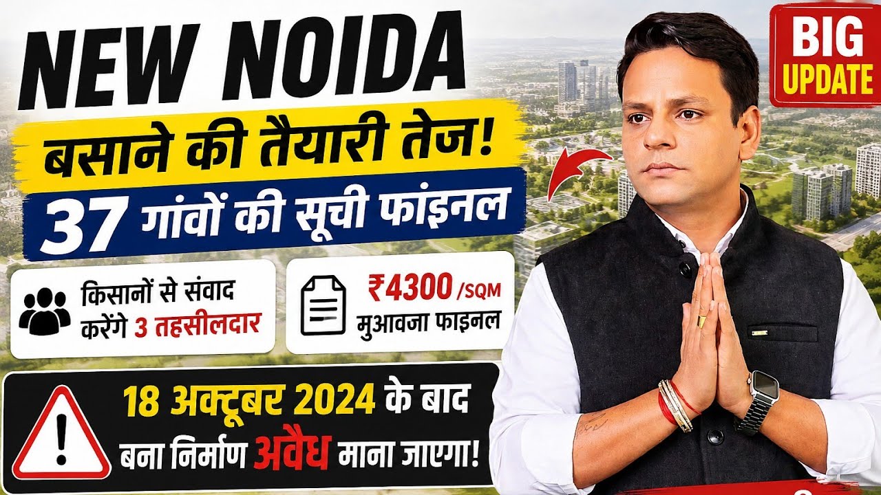 New Noida Latest News | 37 Villages Final | 18 Oct 2024 के बाद निर्माण अवैध! #newnoida #newsupdate 