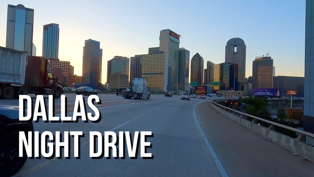 [4K] Driving Dallas at Night