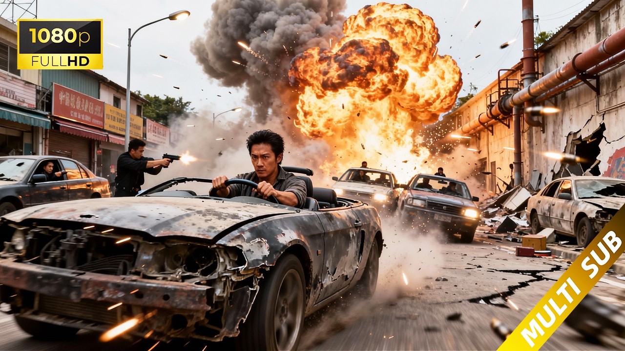 浪子亡命海外逃避追捕，豈料剛到海外就遭國際殺手追殺，跨境飆車槍戰炸穿整條街區！#懸疑 #movie  #功夫#channel #电影#drama