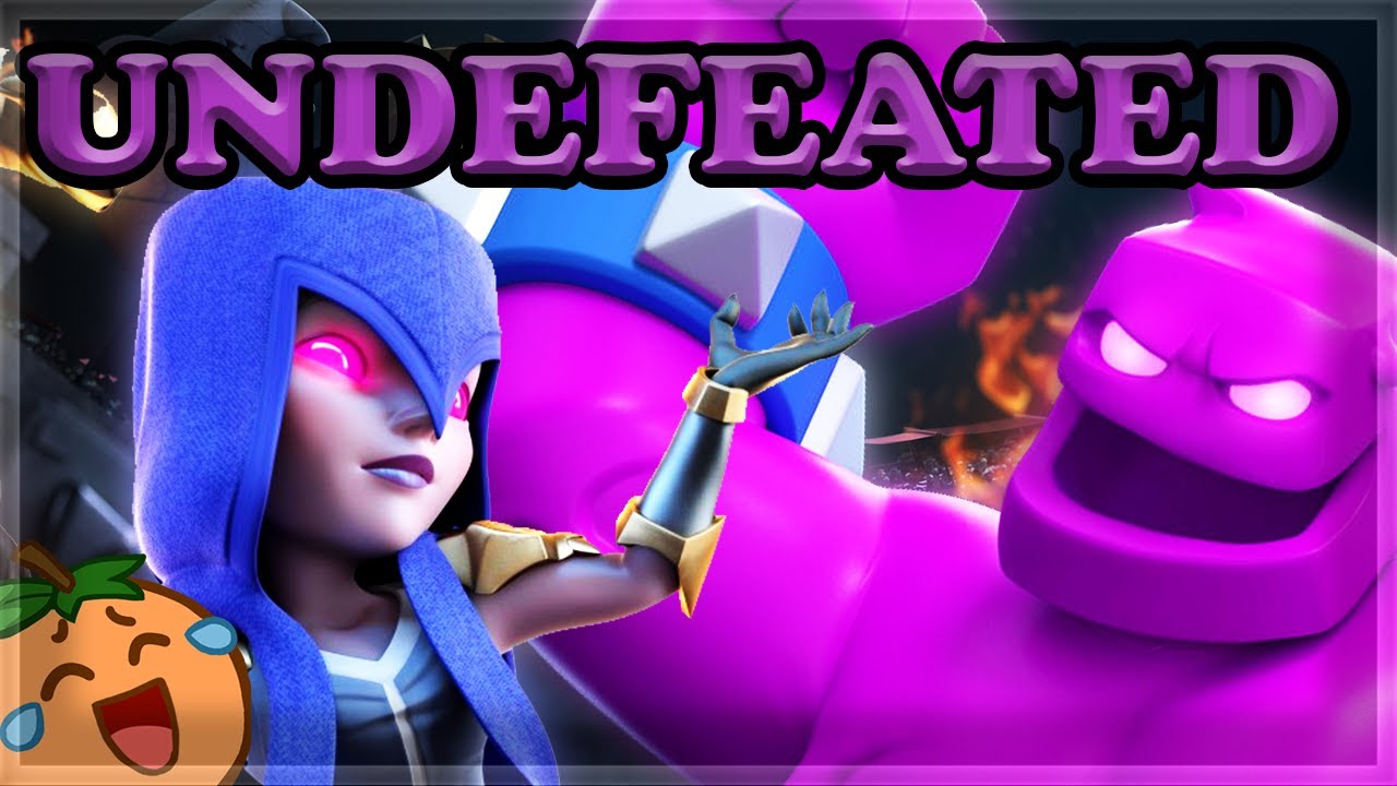 Best Global Tournament Deck - MEGA Elixir Golem Witches🍊