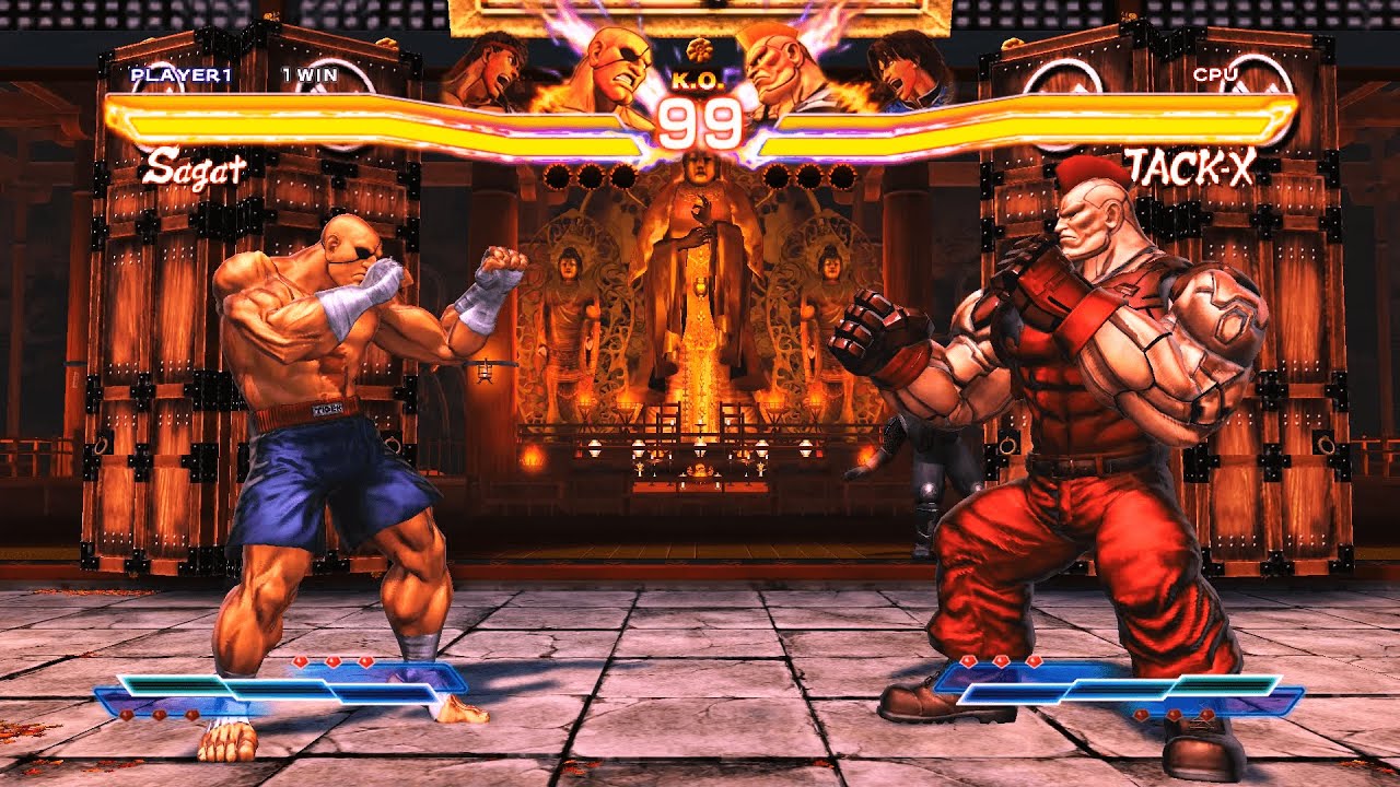 Sagat & Ryu vs Jack X & Lei (Hardest) - Street Fighter X Tekken