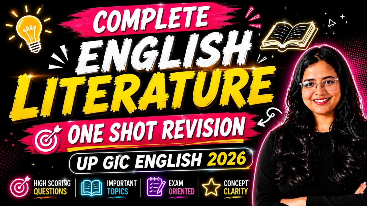 UP GIC Lecturer English 2026 | Complete English Literature in One Class | One Shot Marathon