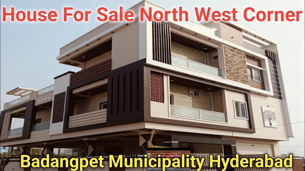 North West corner 194 Sq Yards (1bhk+2bhk+1bhk House For Sale Badangpet Municipality Hyderabad