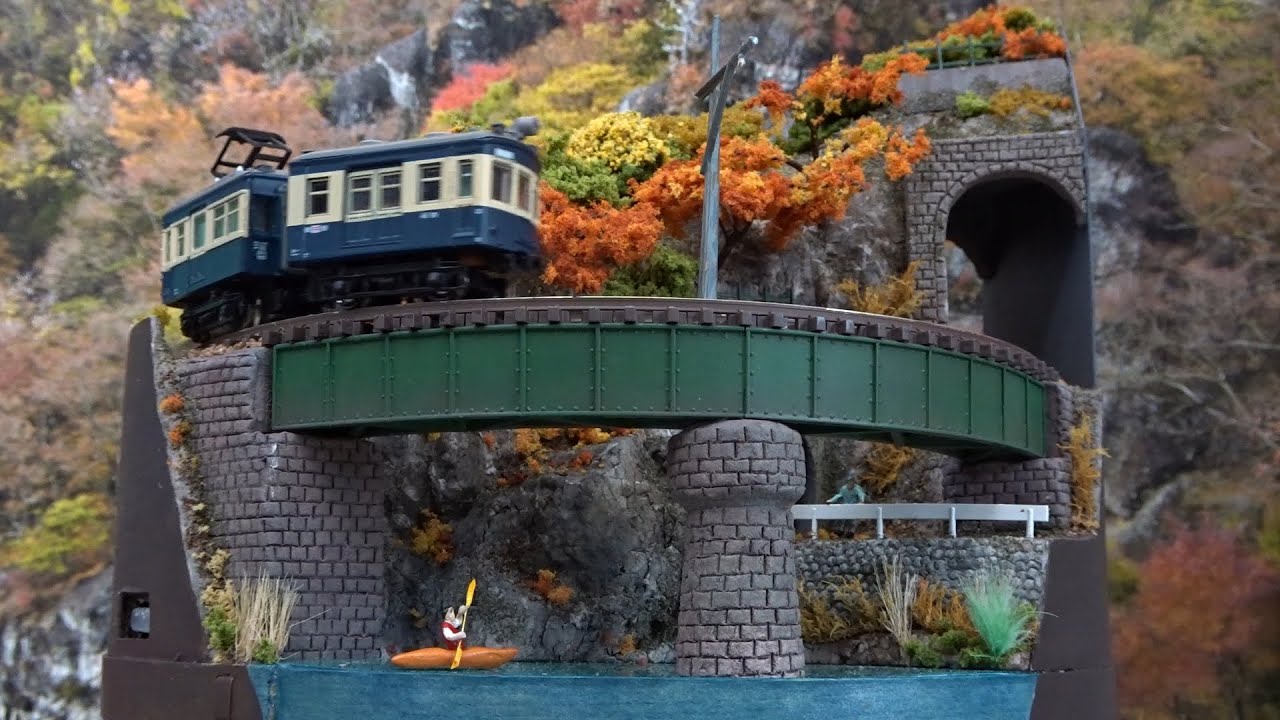 Ｎゲージ ミニレイアウト＃３「 錦秋の秘境駅」