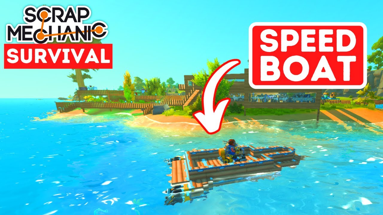 Супер простая и эффективная лодка в Scrap Mechanic Survival
