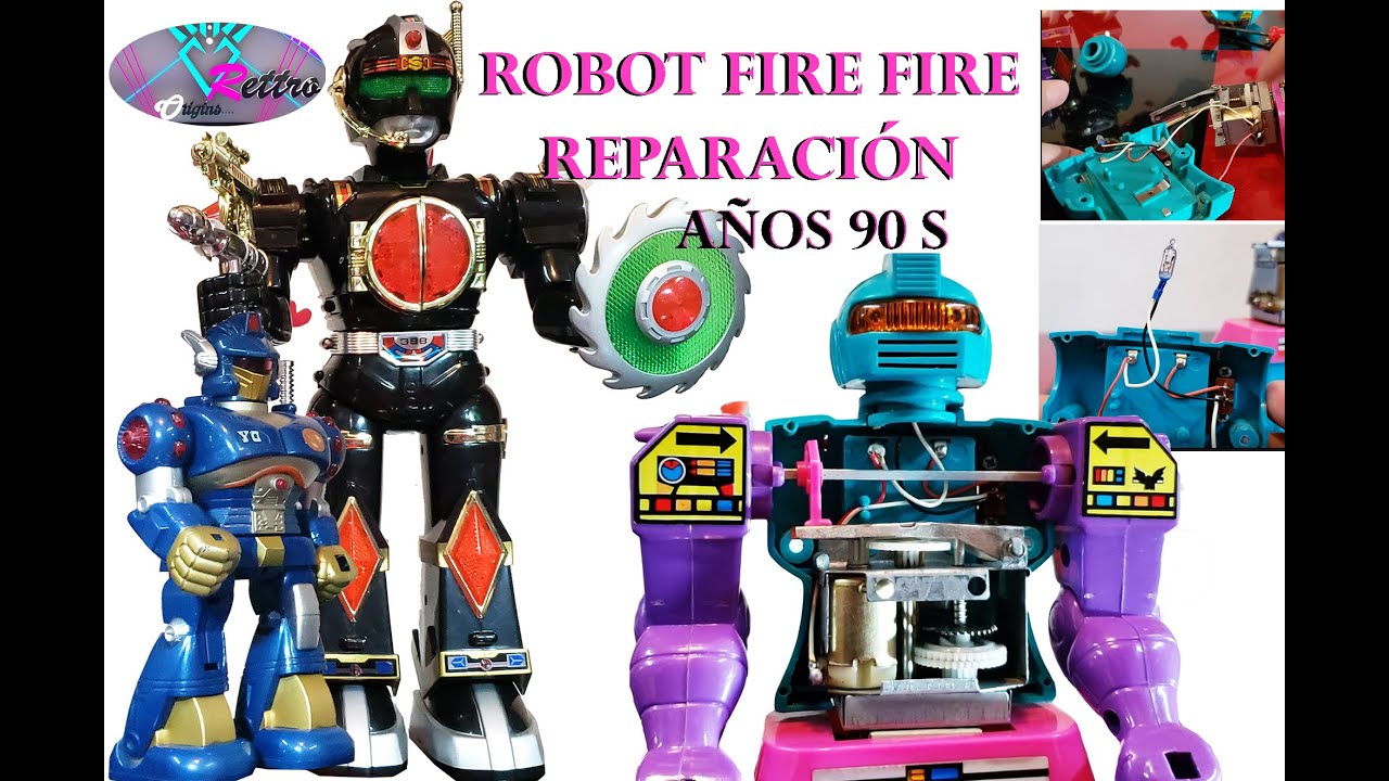 ROBOT FIRE FIRE ANTIGUO REPARACIÓN Y COMPOSTURA ROBOTS DE LOS AÑOS 80-90