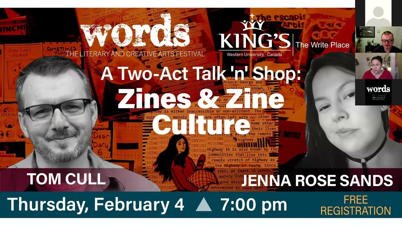 Zines & Zine Culture: Jenna Rose Sands in Conversation with Tom Cull