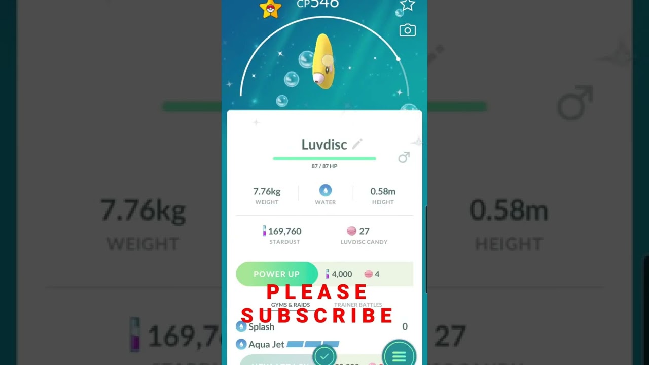 Pokemon Go ULTRA RARE SHINY LUVDISC ❤