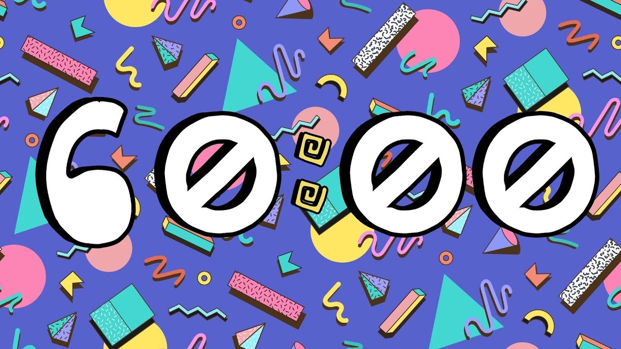 60 Minute 90s Themed Timer