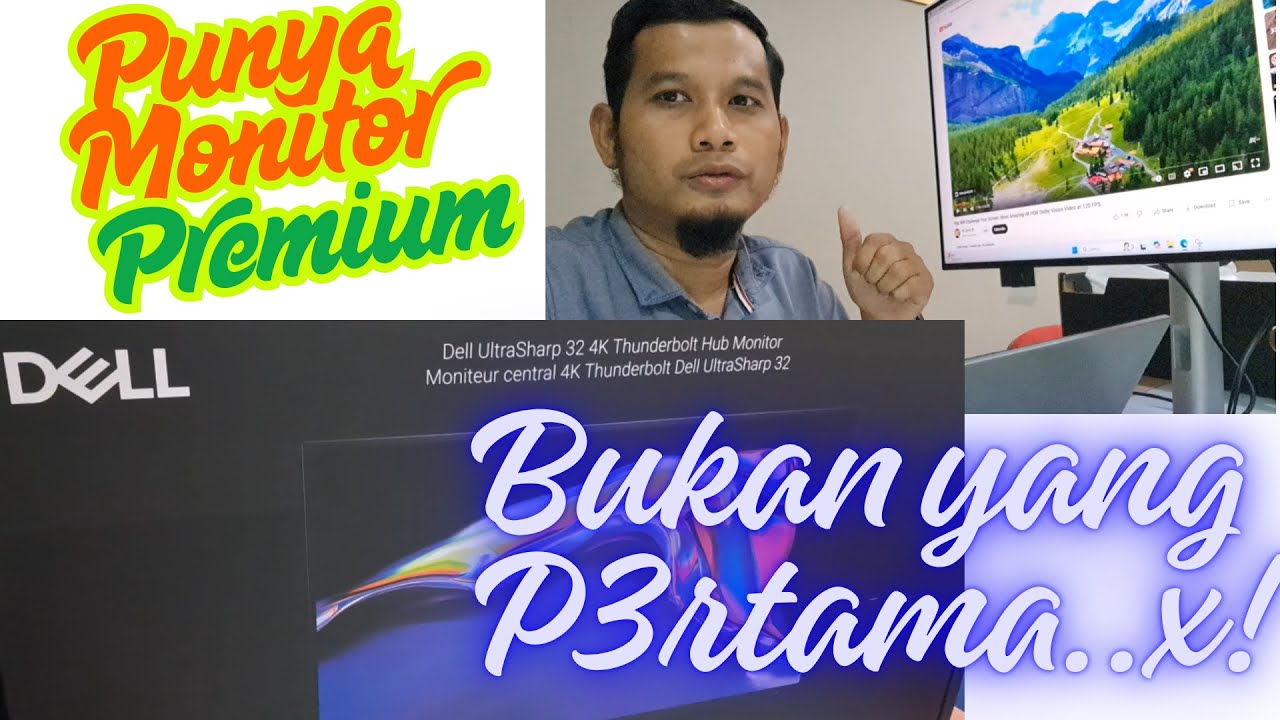 UNBOXING! DELL U3225QE THUNDER BOLT HUB MONITOR PREMIUM, HAPPY MAXIMUM