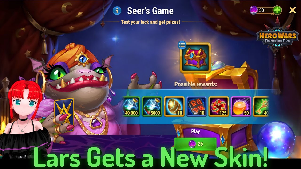 Lars Gets Angelic Skin in New Seer's Game that Boosts his Magic Attack &mdash; Hero Wars: Dominion Era