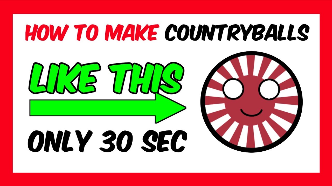*EASIEST* Tutorial to make countryball in mobile phone #countryballs #animation #easy #shorts #viral