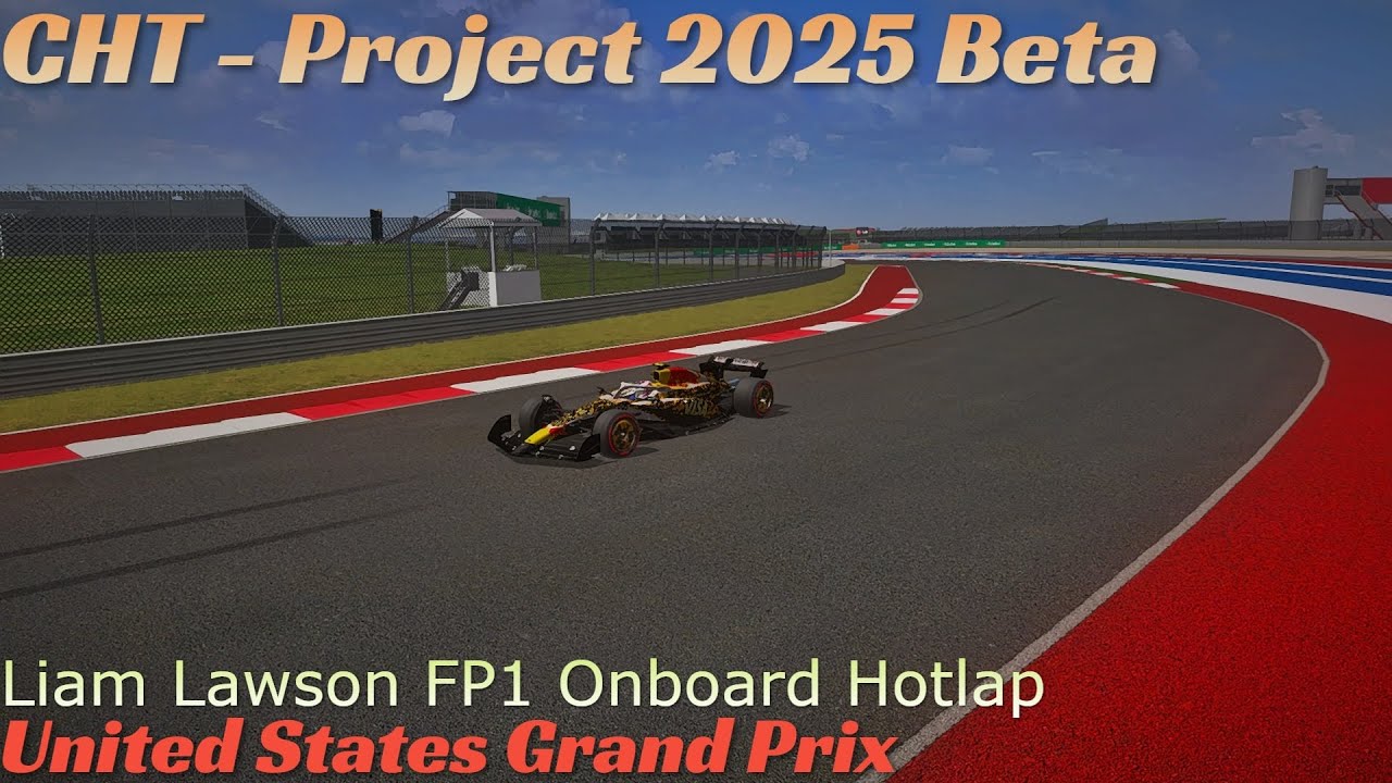 F1-2025CHT - LIam Lawson Onboard FP1 Lap | United States Grand Prix