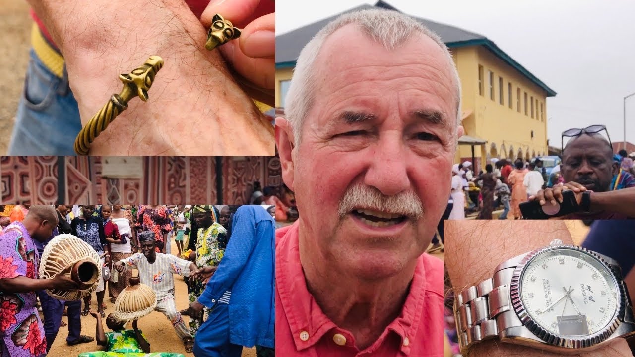 I Met A German With A Viking Dragon Bracelet And North korea wrist watch - Osun Osogbo festival Ep 3