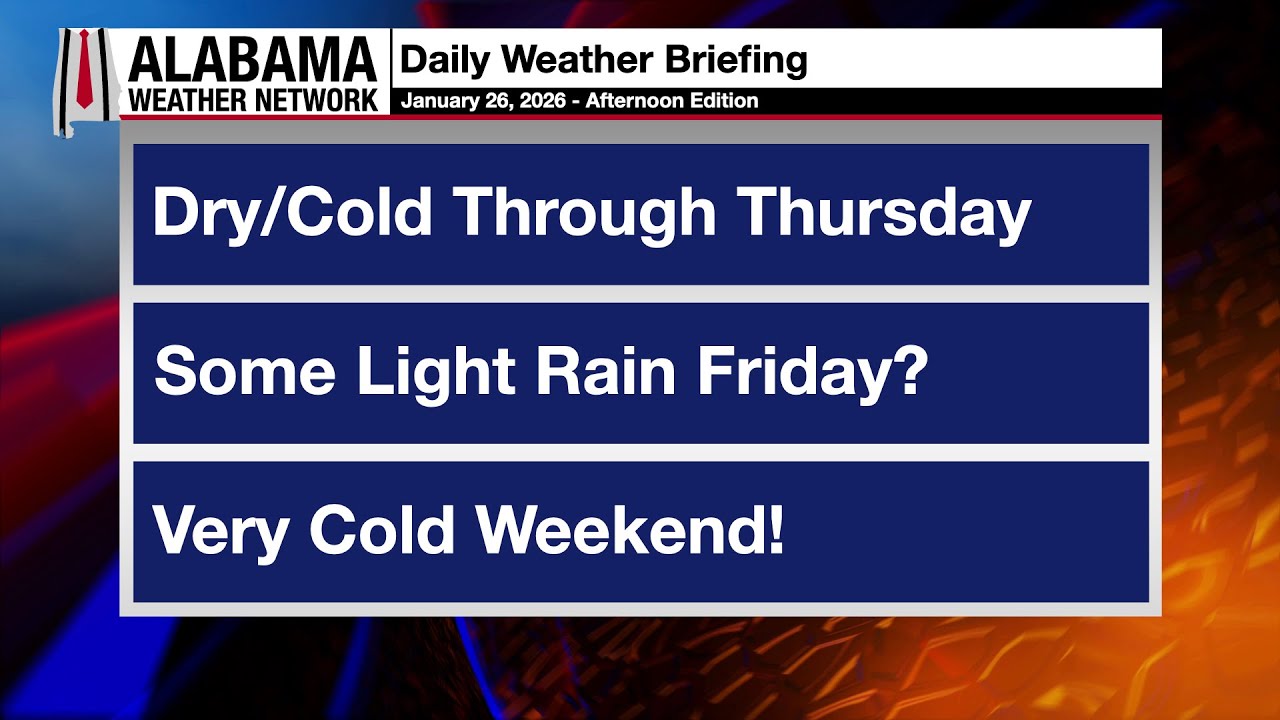 James Spann's Afternoon Briefing - Monday 1.26.26