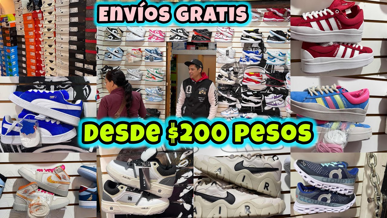 Desde $200/Fabricantes Tenis/Más barato que mercado Tenis Tepito/Aquí surten mayoristas Centro CDMX