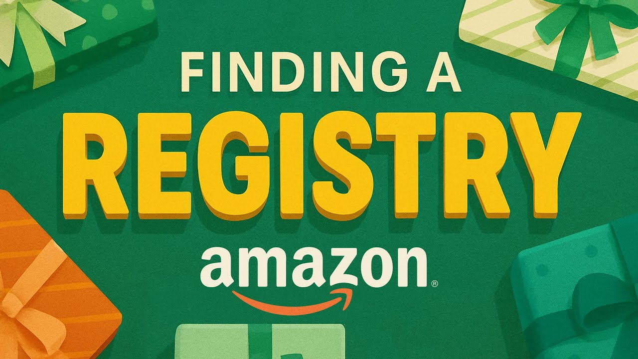 How to Find a Registry on Amazon