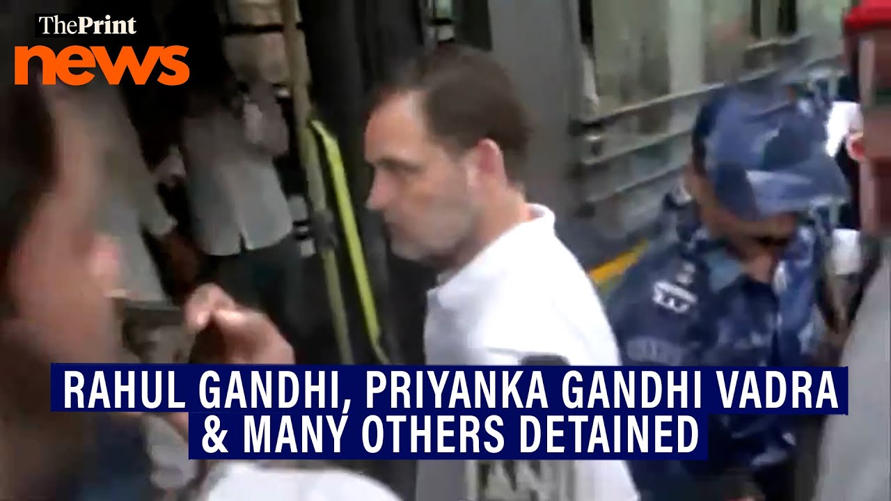 Police detain INDIA bloc MPs, including Rahul Gandhi, Priyanka Gandhi, Sanjay Raut & Sagarika Ghose