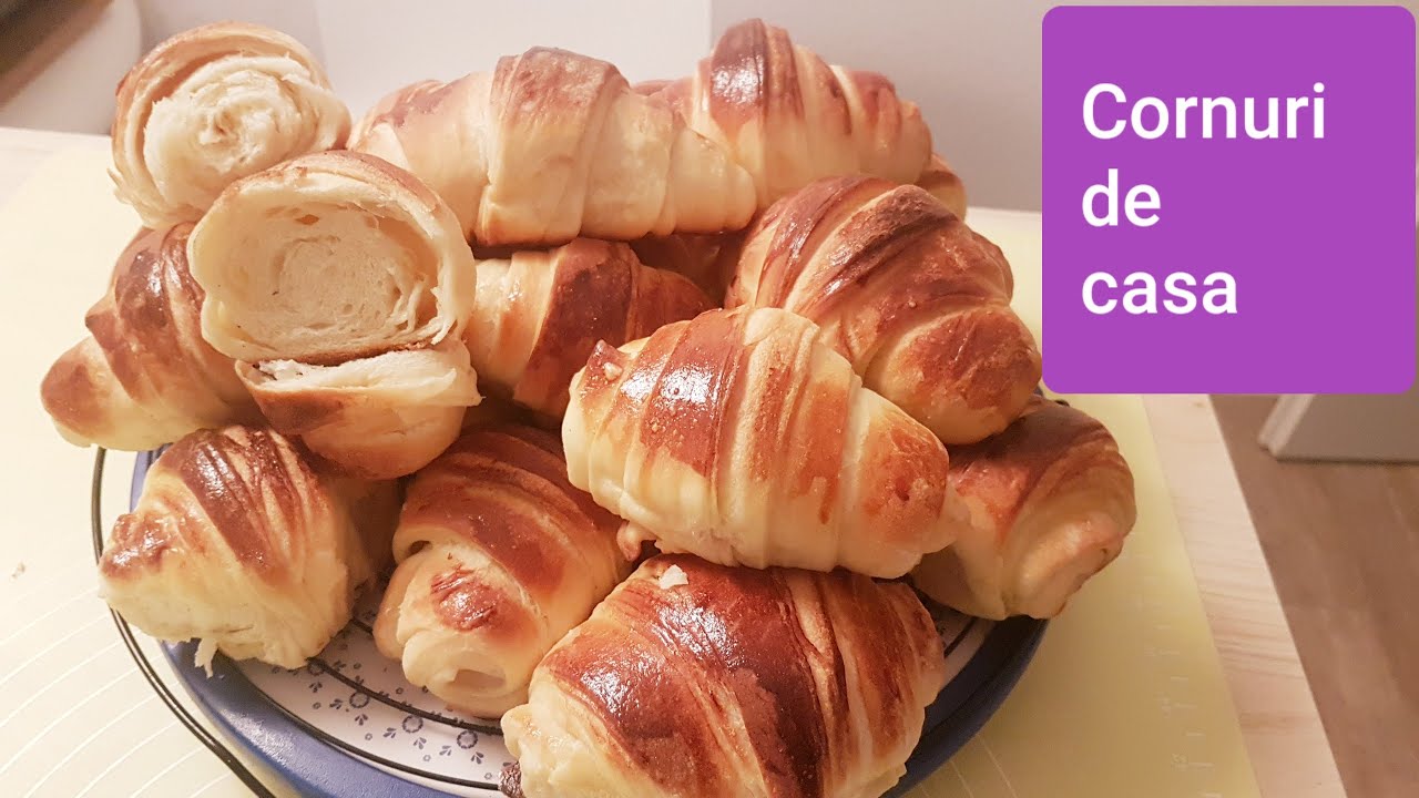 Cornuri cu rahat tip croisant- pufoase si gustoase #221