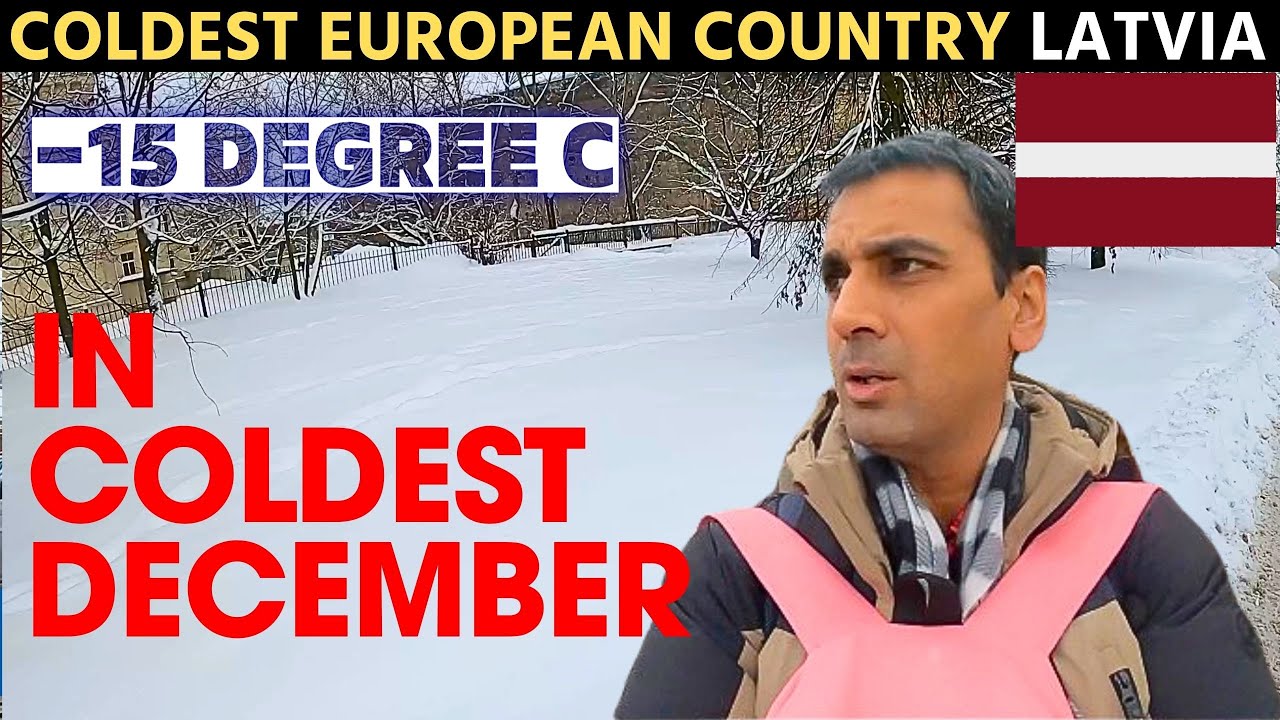 Going to COLDEST European COUNTRY in COLDEST December | LATVIA