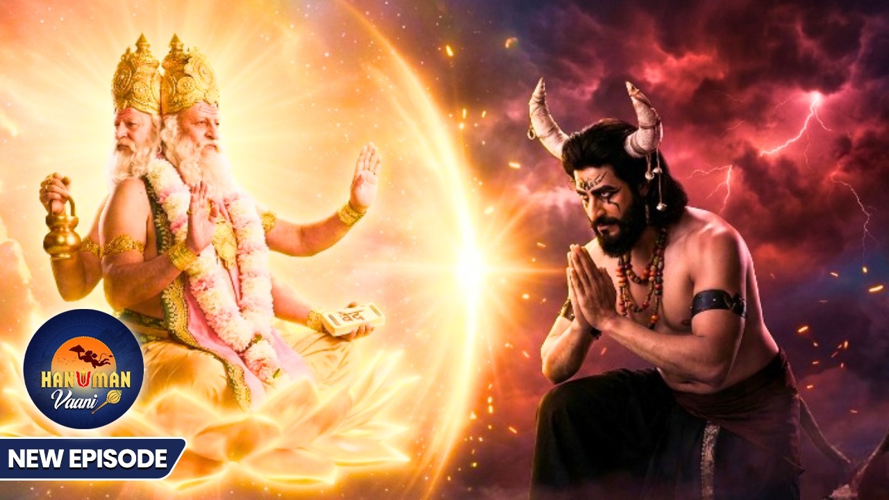 महिषासुर की अमरता की मांग! क्या ब्रह्मा देव मानेंगे? 😱 | Hanuman Vaani | कर्माधिकारी शनिदेव कथा