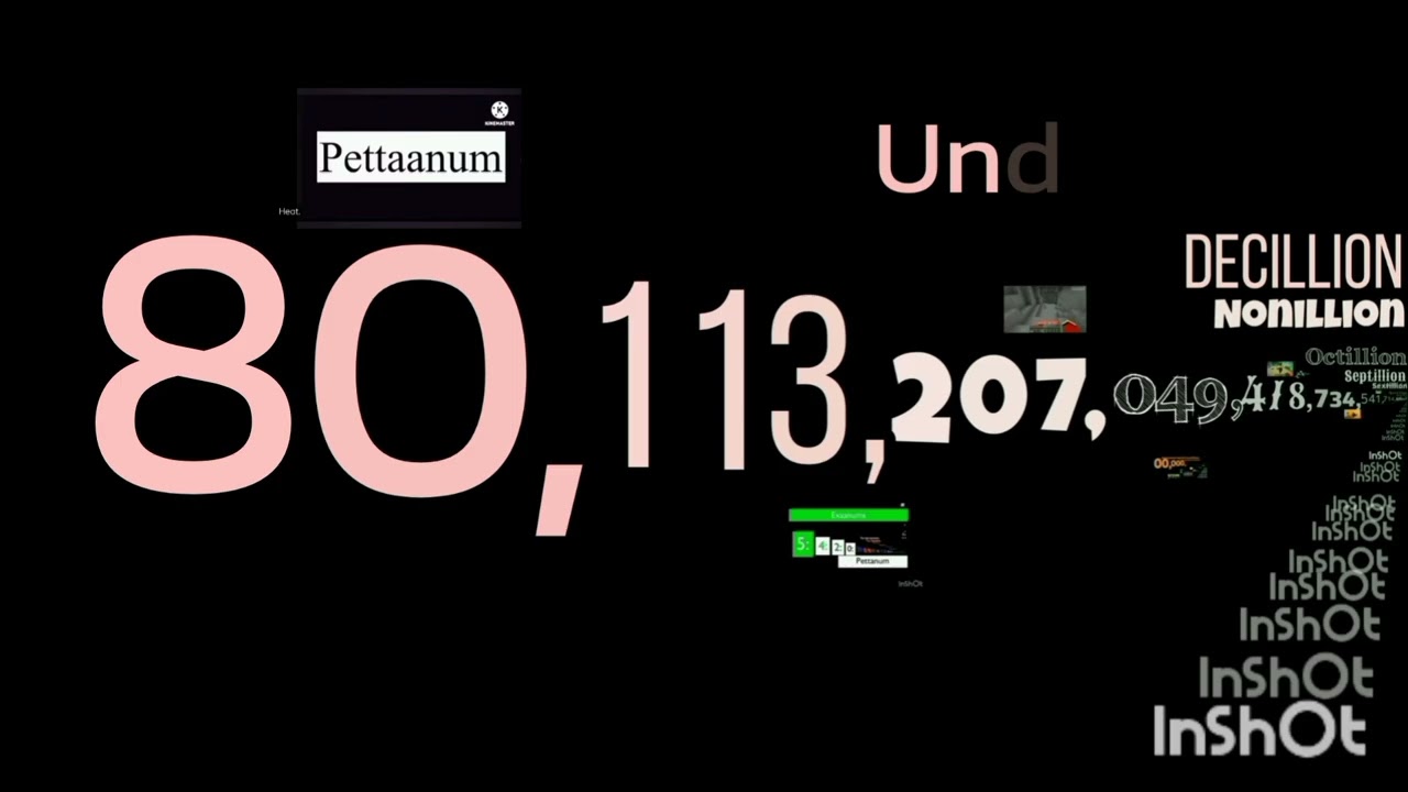 1 To 1 Centillion With Sounds (12/100 Duodecillion)