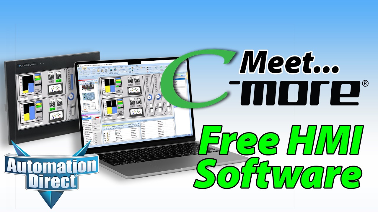 Tour the Free, C-more CM5 HMI Software from AutomationDirect
