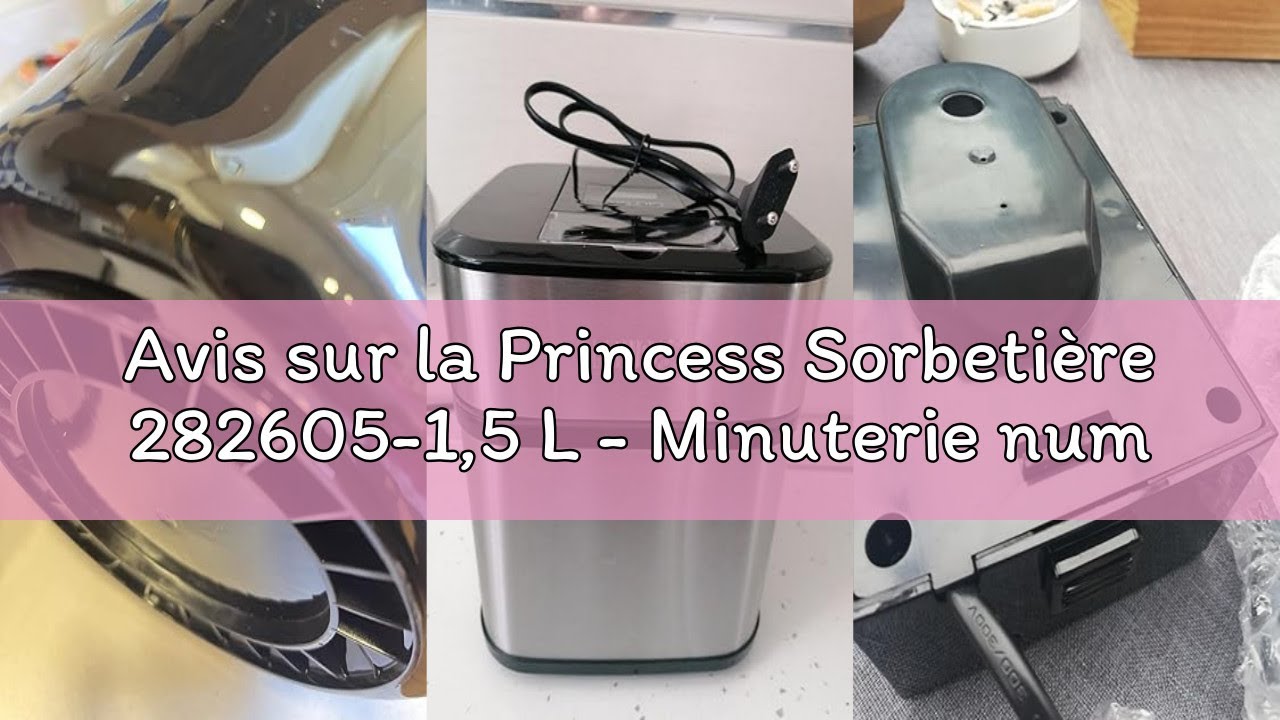 Avis sur la Princess Sorbetière 282605-1,5 L - Minuterie numérique - Fenêtre de remplissage - Nombre