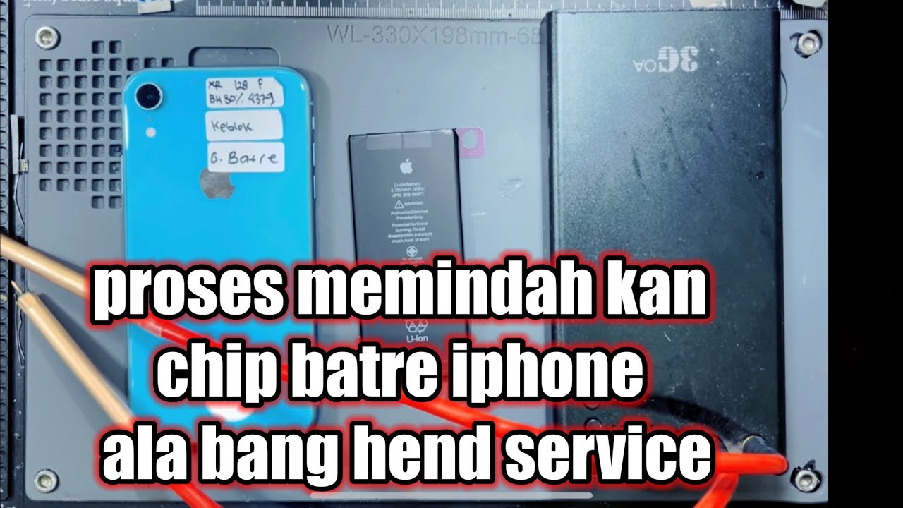 tutorial / cara memindahkan chip batre iphone | ala bang hend service