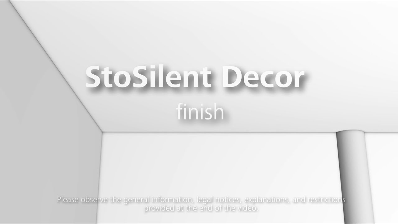 StoSilent Direct acoustic ceiling - StoSilent Decor finishing coat