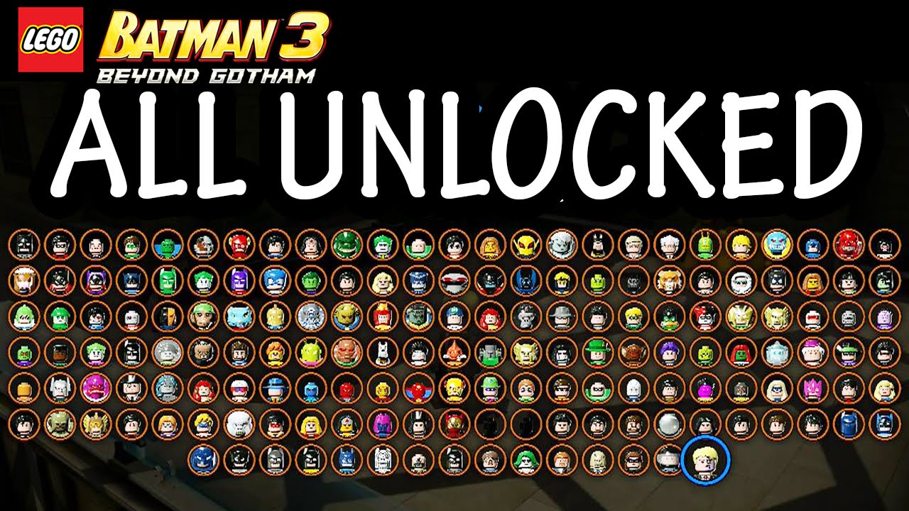 LEGO: Batman 3 - Beyond Gotham - All Characters Unlocked + DLC Review