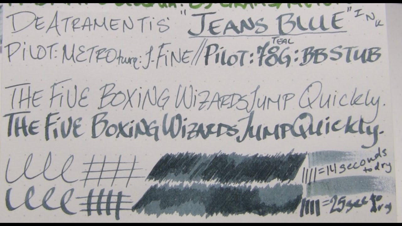Ink Re-Review: DeAtramentis' 