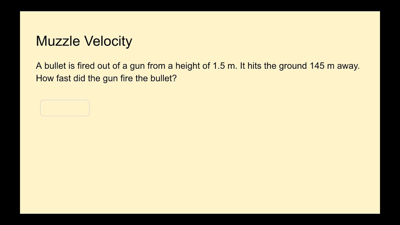 Muzzle Velocity
