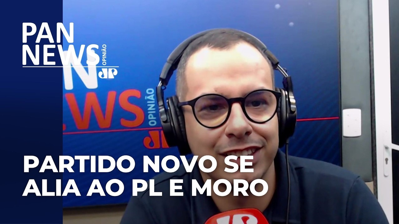 Lucas Santos, presidente do Novo, conversa sobre a alian&ccedil;a do partido ao PL e Moro