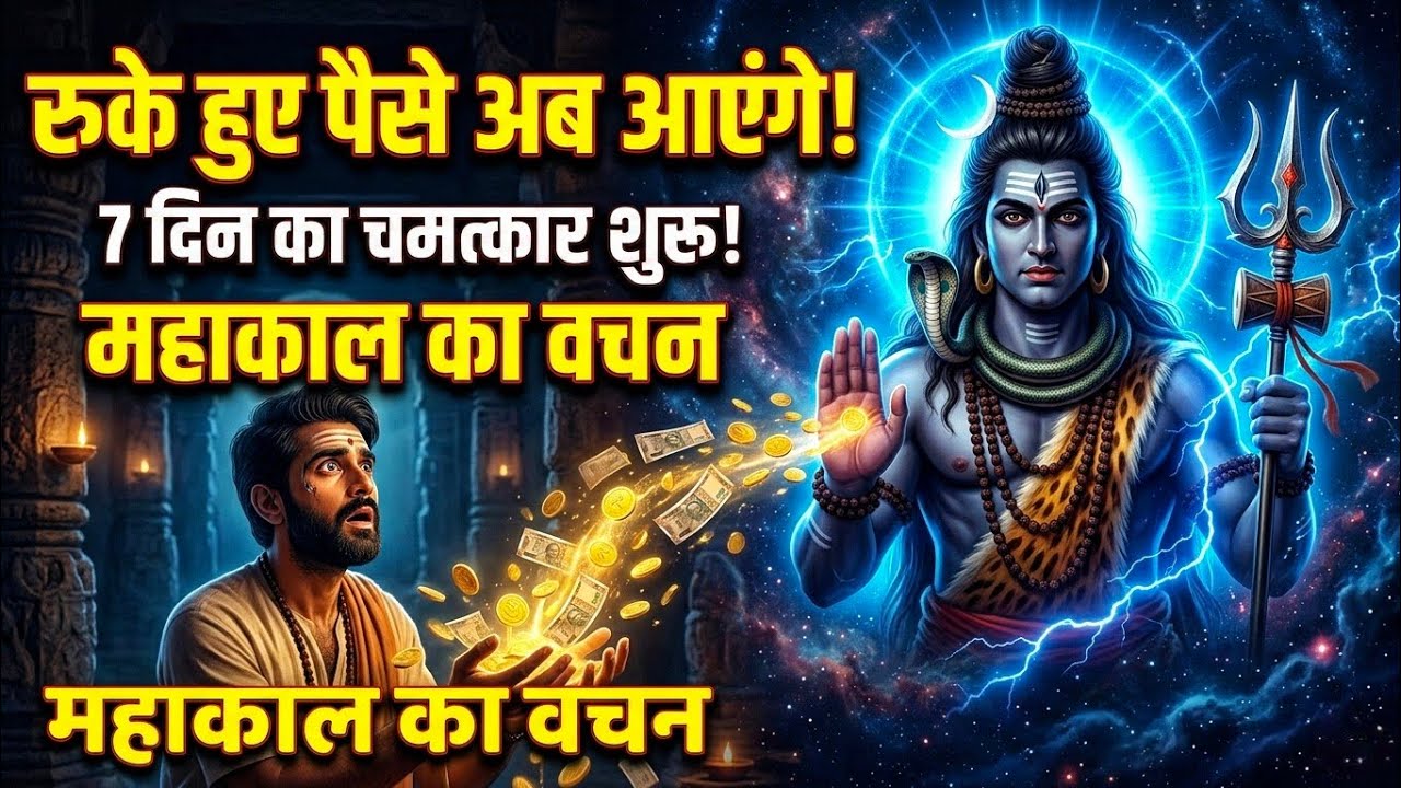 रुके हुए पैसे अब आएंगे | 7 दिन का चमत्कार शुरू | महाकाल का वचन
