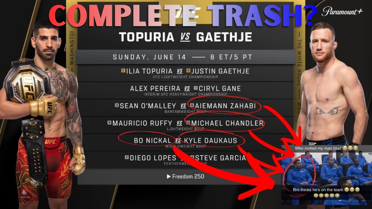 Is UFC Freedom 250 Complete Trash?