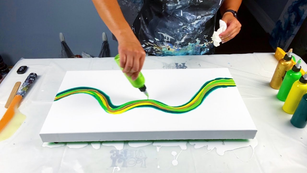 # 232 - Green with Envy! ~ Acrylic Pour Painting | Dutch Pour