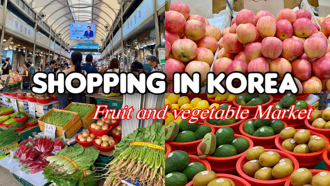 Shopping in Korea🇰🇷vlog, Fruit and Vegetable Market in Seoul 