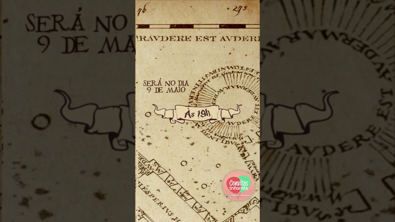Convite Digital Animado Harry Potter