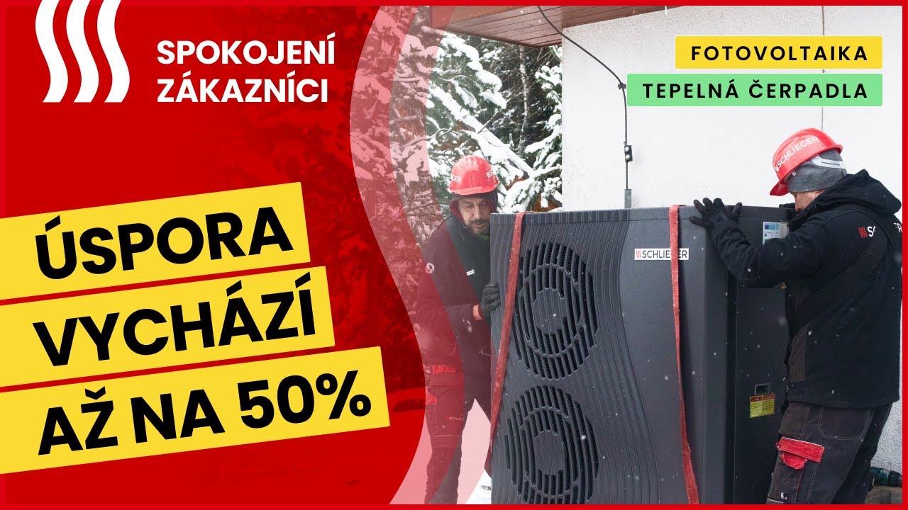 💸 &Uacute;spora čin&iacute; 50 % | Tepeln&eacute; čerpadlo a fotovoltaika: recenze
