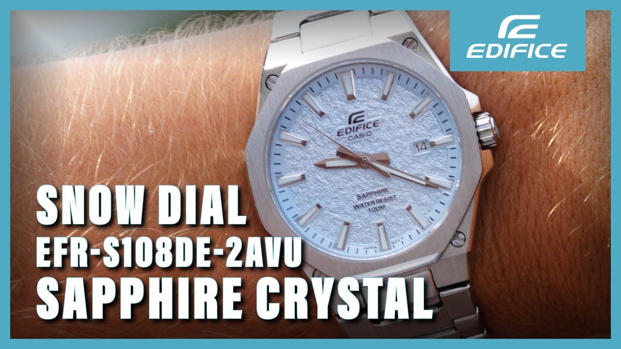 Unboxing The New Casio Edifice EFR-S108DE-2AVU Sapphire Glass
