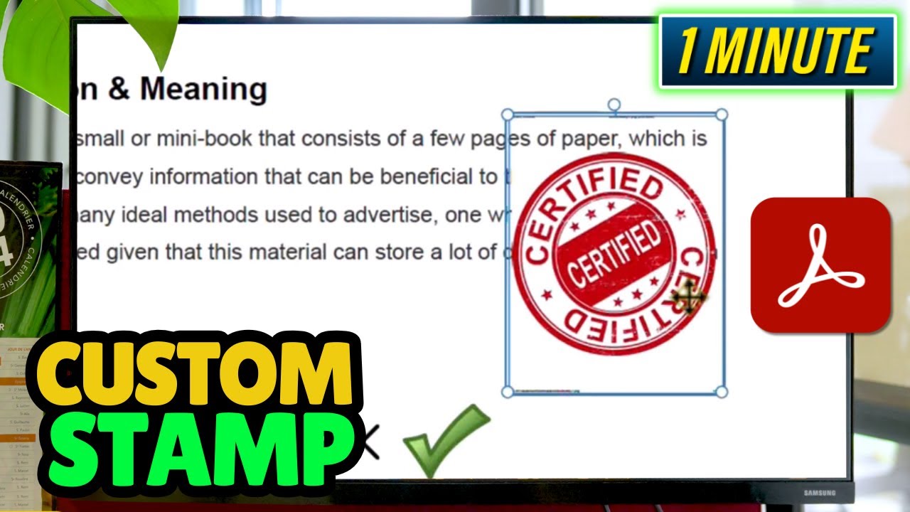 How to Create a Custom Stamp in PDF 2026 | Adobe Acrobat tutorial