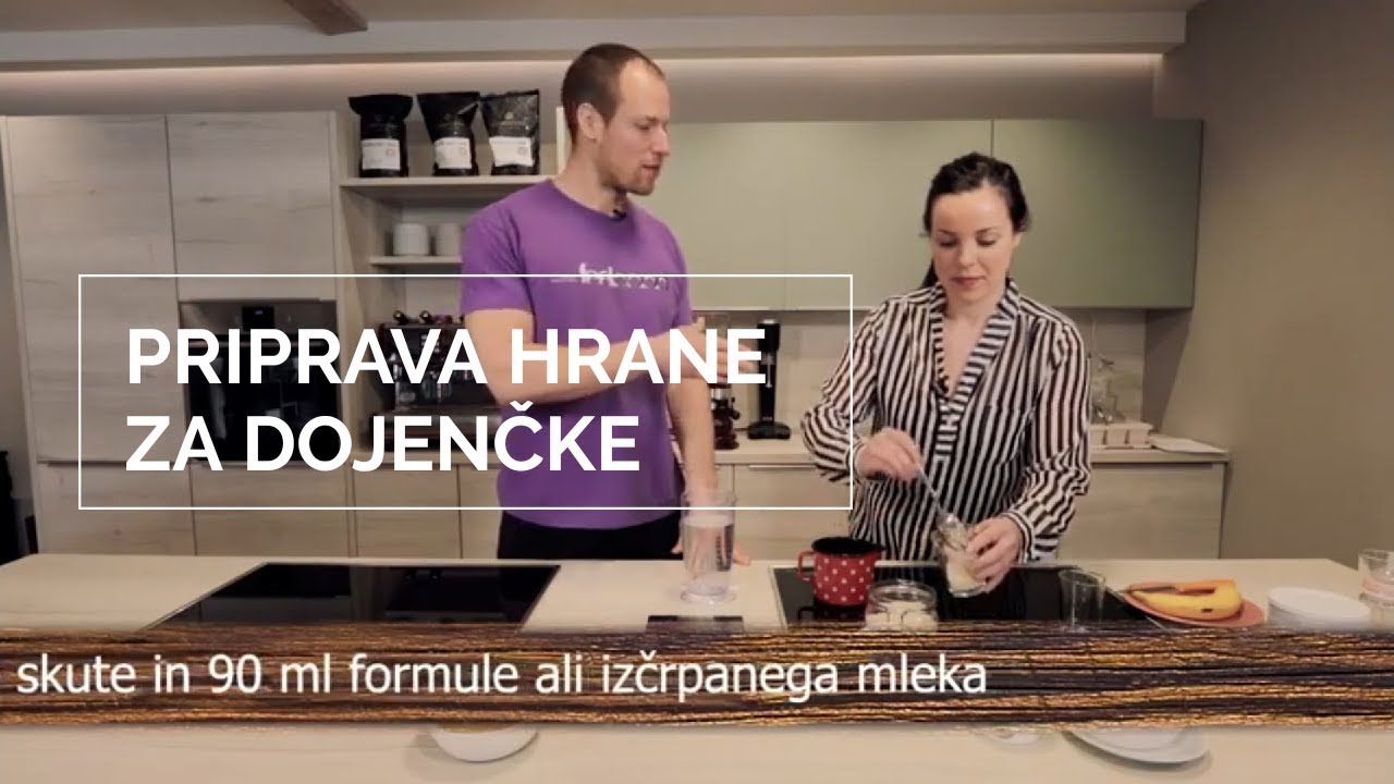 Priprava hrane za dojenčka in intervju z Mariom Sambolcem