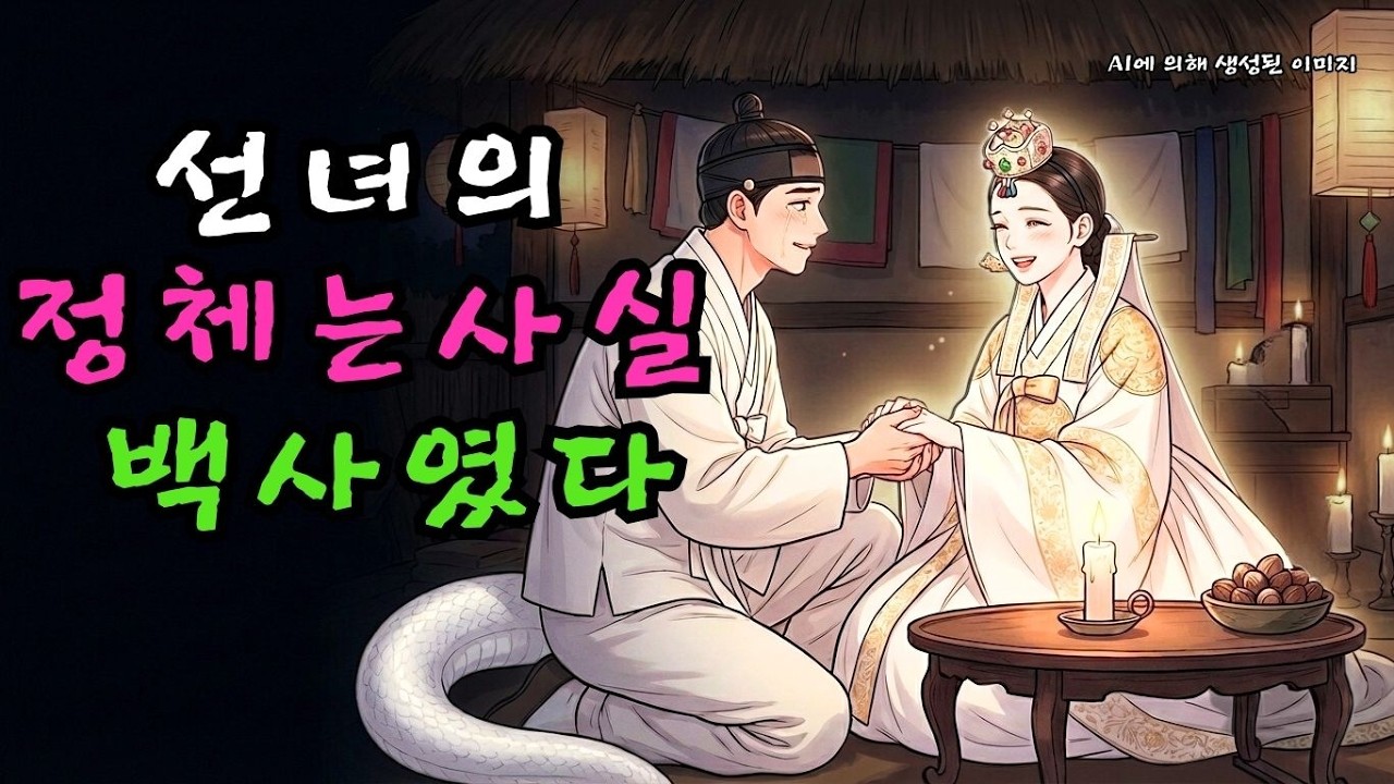 선녀처럼 변한 백사, 자신을 구해준 나무꾼과 맺은 운명의 백년가약 | 한국 설화 | 전설 이야기 | 야담 | 민담  |  조선시대
