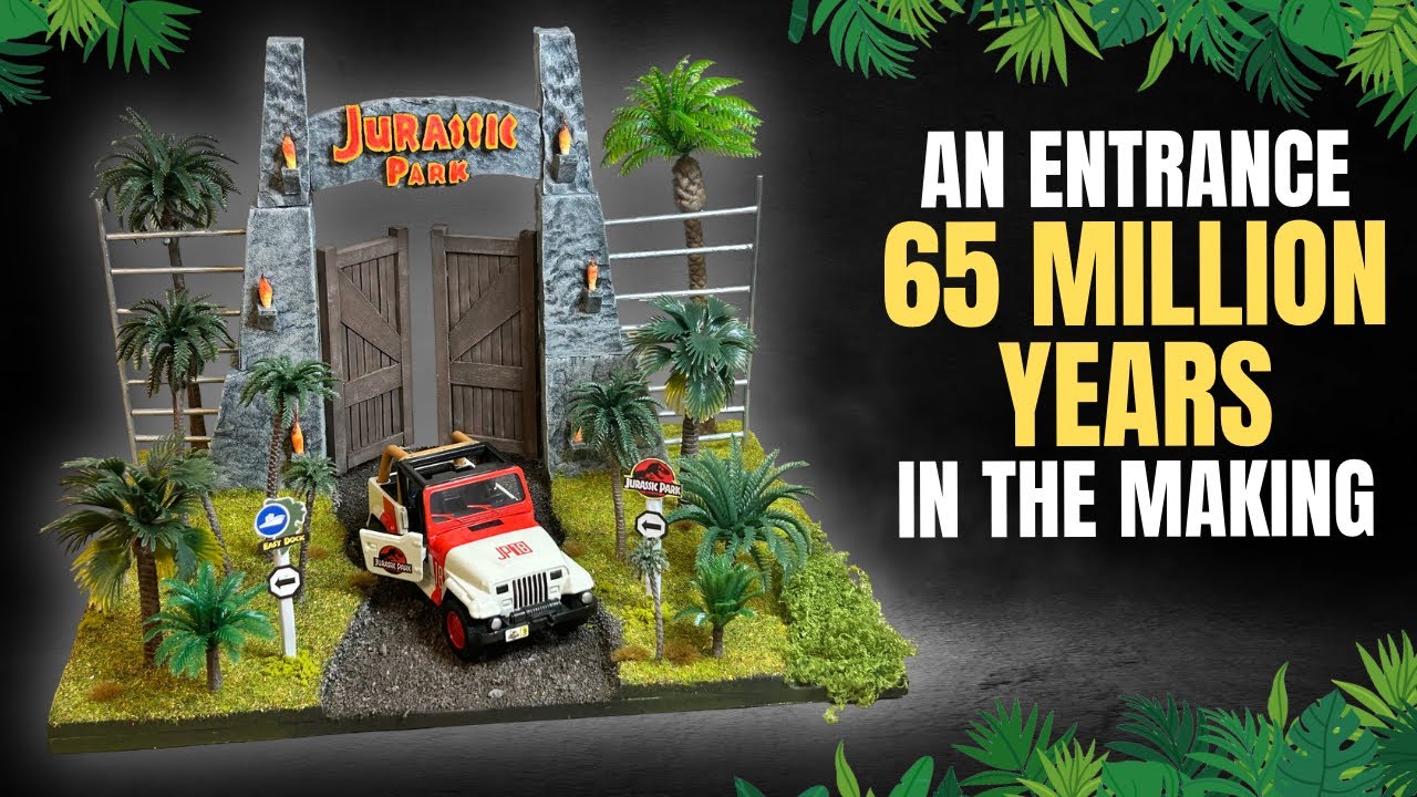 How I CRAFTED the ICONIC Jurassic Park Gate (and spare all the expense!)