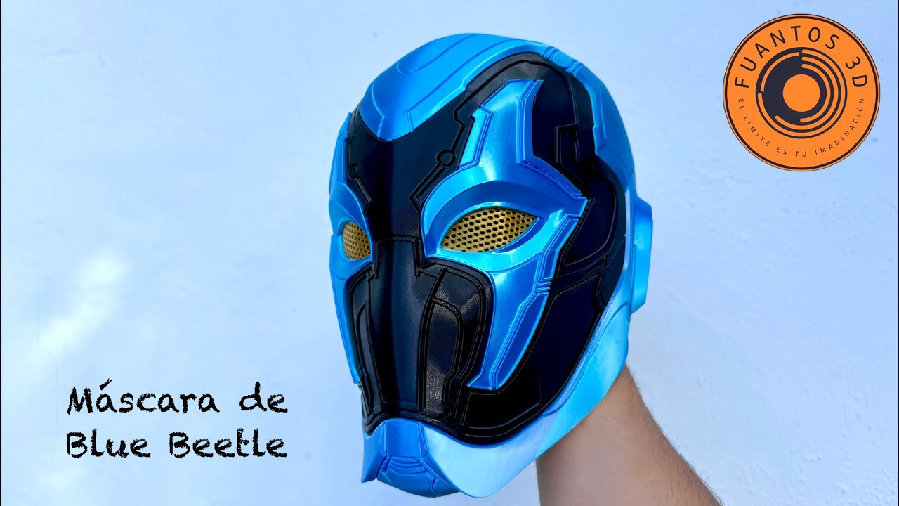  ¡El Escarabajo me eligió! – Máscara de Blue Beetle impresa en 3D | Fuantos 3D