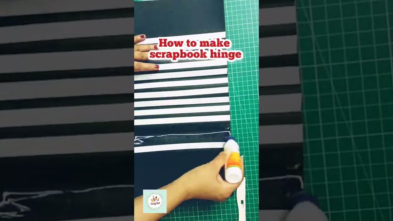 how to make  scrapbook hinge/ hidden binding#shorts #ytshort #scrapbooking