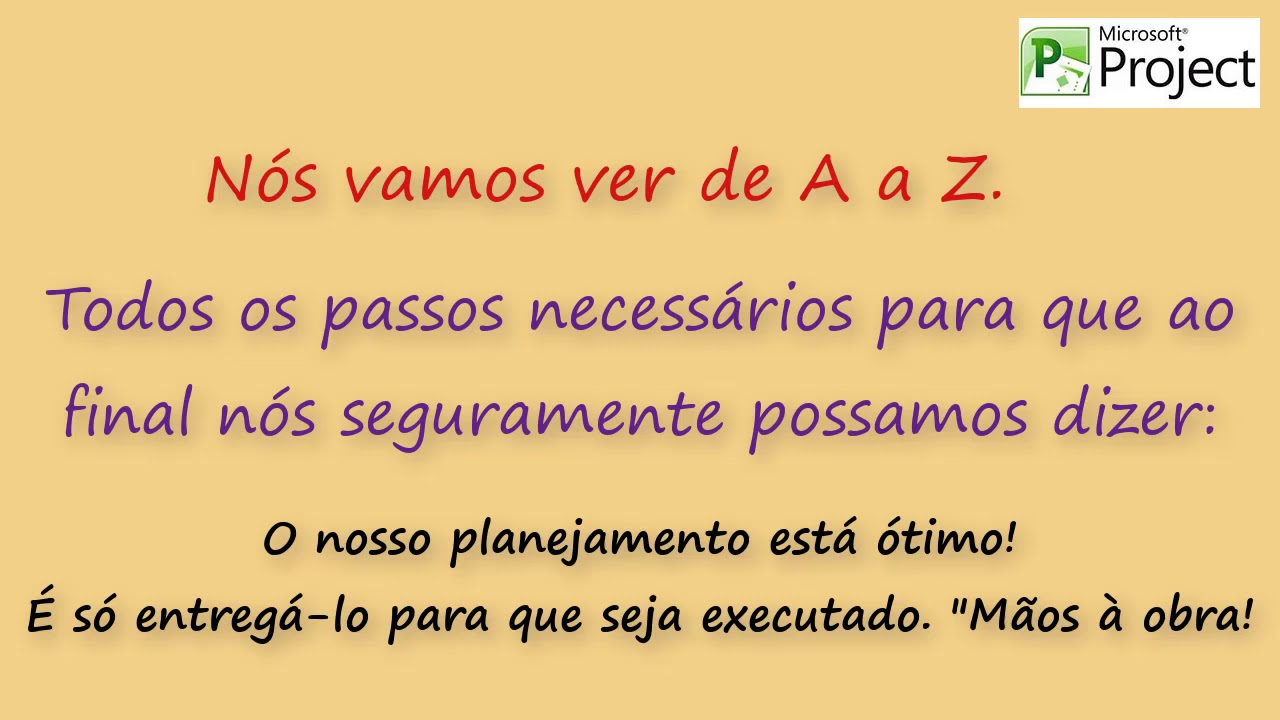 Curso MS Project - de A a Z